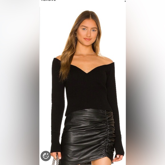 Sweaters - Gauge81 Kendal Black Cashmere Sweater with Mesh Top Part, Sz M